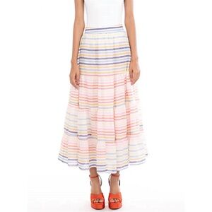 Banjanan Agatha Skirt Candy‎ Stripe Print